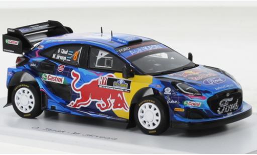 Coche miniatura Ford Puma 1/43 Spark Rally 1 No.8 M-Sport World Rally Team Rallye WM Rallye Suède 2023 Ford Puma 1/43 Spark Rally 1 No.8 M-Sport World Rally Team Rallye WM Rallye Suède 2023 coche miniatura