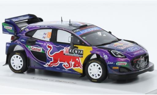 Coche miniatura Ford Puma 1/43 Spark Rally1 No.19 M-Sport World Rally Team Red Bull Rallye WM Safari Rallye 2022 Ford Puma 1/43 Spark Rally1 No.19 M-Sport World Rally Team Red Bull Rallye WM Safari Rallye 2022 coche miniatura