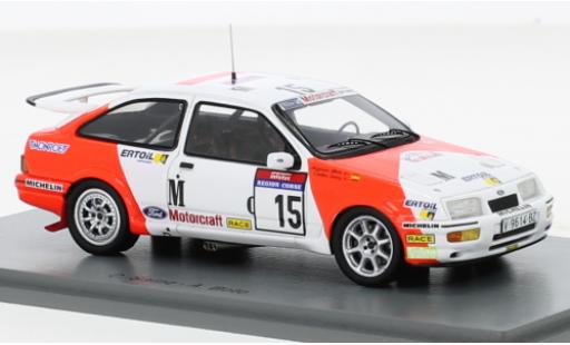 Coche miniatura Ford Sierra 1/43 Spark RS Cosworth No.15 Marlboro Rallye WM Tour de Corse 1987 Ford Sierra 1/43 Spark RS Cosworth No.15 Marlboro Rallye WM Tour de Corse 1987 coche miniatura