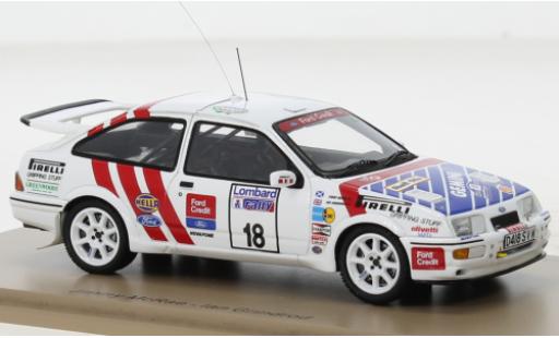 Coche miniatura Ford Sierra 1/43 Spark RS Cosworth No.18 Rallye WM RAC Rallye 1987 Ford Sierra 1/43 Spark RS Cosworth No.18 Rallye WM RAC Rallye 1987 coche miniatura