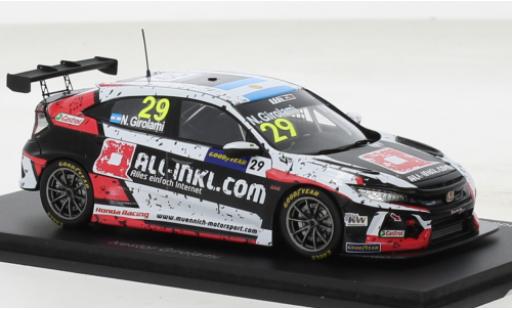 Coche miniatura Honda Civic 1/43 Spark Type R TCR No.29 All-Inkl.com Münnich Motorsport WTCR Zolder 2020 Honda Civic 1/43 Spark Type R TCR No.29 All-Inkl.com Münnich Motorsport WTCR Zolder 2020 coche miniatura