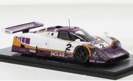 Coche miniatura Jaguar XJ 1/43 Spark R-9 No.2 Tom Walkinshaw Racing Silk Coupé 24h Le Mans 1988 Jaguar XJ 1/43 Spark R-9 No.2 Tom Walkinshaw Racing Silk Coupé 24h Le Mans 1988 coche miniatura