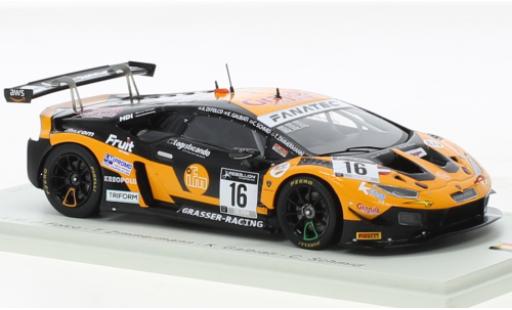 Lamborghini Huracan 1/43 Spark GT3 Evo No.16 GRT Grasser Racing Team 24h Spa 2021 coche miniatura