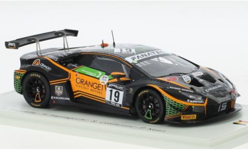 Coche miniatura Lamborghini Huracan 1/43 Spark GT3 Evo No.19 Orange 1 FFF Racing Team 24h Spa 2021 Lamborghini Huracan 1/43 Spark GT3 Evo No.19 Orange 1 FFF Racing Team 24h Spa 2021 coche miniatura