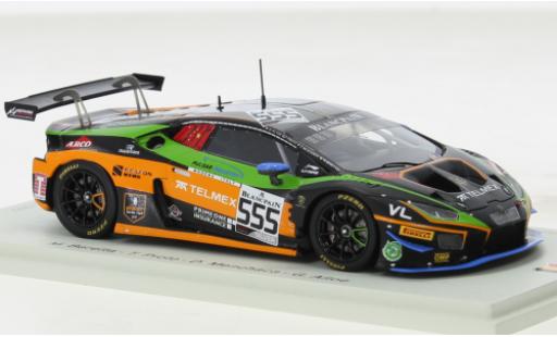 Coche miniatura Lamborghini Huracan 1/43 Spark GT3 Evo No.555 Orange 1 FFF Racing Team 24h Spa 2019 Lamborghini Huracan 1/43 Spark GT3 Evo No.555 Orange 1 FFF Racing Team 24h Spa 2019 coche miniatura