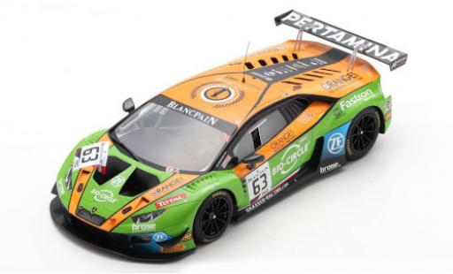 Lamborghini Huracan 1/18 Spark GT3 Evo No.63 GRT Grasser Racing Team 24h Spa 2019 coche miniatura