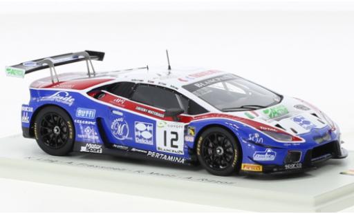 Lamborghini Huracan 1/43 Spark GT3 No.12 Ombra Racing 24h Spa 2018 coche miniatura