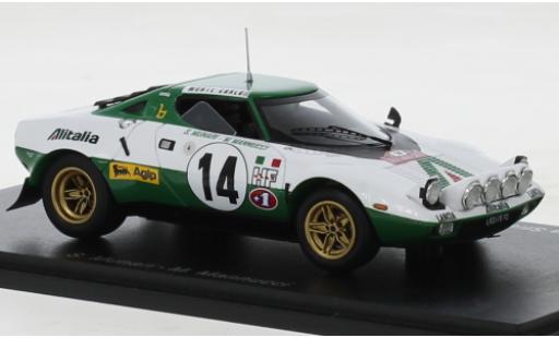 Coche miniatura Lancia Stratos 1/43 Spark HF No.14 Rallye WM Rallye Monte Carlo 1975 Lancia Stratos 1/43 Spark HF No.14 Rallye WM Rallye Monte Carlo 1975 coche miniatura
