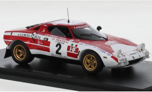 Coche miniatura Lancia Stratos 1/43 Spark HF No.2 Rallye WM Tour de Corse 1974 Lancia Stratos 1/43 Spark HF No.2 Rallye WM Tour de Corse 1974 coche miniatura