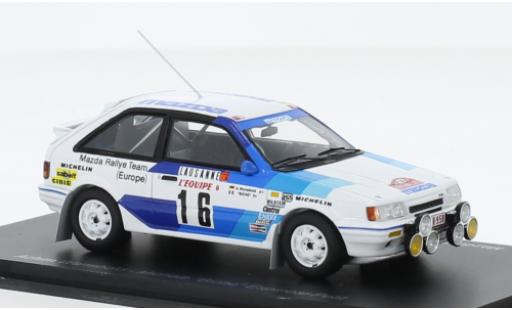 Coche miniatura Mazda 323 1/43 Spark 4WD No.16 Rally Team Europe Rallye WM Rallye Monte Carlo 1986 Mazda 323 1/43 Spark 4WD No.16 Rally Team Europe Rallye WM Rallye Monte Carlo 1986 coche miniatura