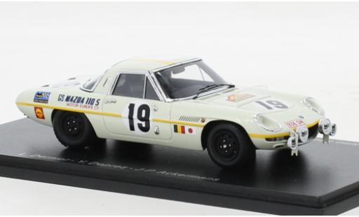 Coche miniatura Mazda Cosmo 1/43 Spark Sport 110S RHD No.19 Marathon de la Route 1968 Mazda Cosmo 1/43 Spark Sport 110S RHD No.19 Marathon de la Route 1968 coche miniatura