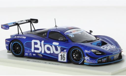 Coche miniatura McLaren 720 1/43 Spark S GT3 No.16 Teo Martin Motorsport Blau Farmaceutica International GT Open 2019 McLaren 720 1/43 Spark S GT3 No.16 Teo Martin Motorsport Blau Farmaceutica International GT Open 2019 coche miniatura