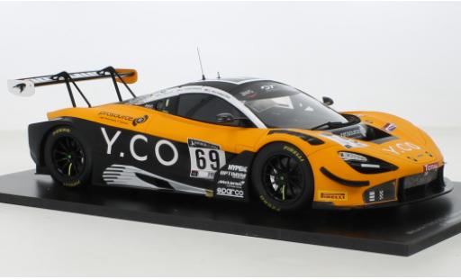 McLaren 720 1/18 Spark S GT3 No.69 Optimum Motorsport 24h Spa 2020 coche miniatura