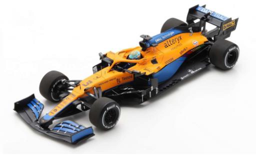 Coche miniatura McLaren F1 1/18 Spark MCL35M No.3 Team Formel 1 GP Italien 2021 McLaren F1 1/18 Spark MCL35M No.3 Team Formel 1 GP Italien 2021 coche miniatura