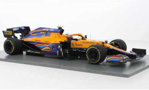 Coche miniatura McLaren F1 1/18 Spark MCL35M No.4 Team Formel 1 GP Abu Dhabi 2021 McLaren F1 1/18 Spark MCL35M No.4 Team Formel 1 GP Abu Dhabi 2021 coche miniatura