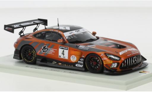Coche miniatura Mercedes AMG GT 1/43 Spark 3 No.4 AMG Team HRT 24h Spa 2020 Mercedes AMG GT 1/43 Spark 3 No.4 AMG Team HRT 24h Spa 2020 coche miniatura