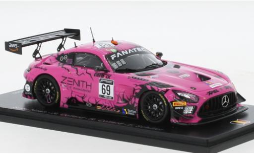 Mercedes AMG GT 1/43 Spark 3 No.69 Ram Racing 24h Spa 2021 coche miniatura