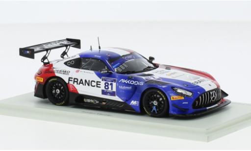 Coche miniatura Mercedes AMG GT 1/43 Spark 3 No.81 Team France FIA Motorsport Games GT Sprint Cup Paul Ricard 2022 Mercedes AMG GT 1/43 Spark 3 No.81 Team France FIA Motorsport Games GT Sprint Cup Paul Ricard 2022 coche miniatura