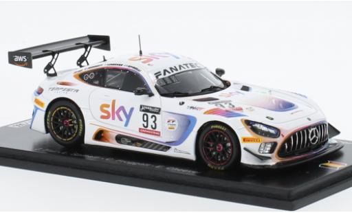 Mercedes AMG GT 1/43 Spark 3 No.93 SKY - Tempesta Racing SKY 24h Spa 2022 coche miniatura