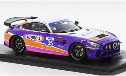 Mercedes AMG GT 1/43 Spark 4 No.35 -AMG Team Riley Motorsports IMSA Watkins Glen 2019 coche miniatura