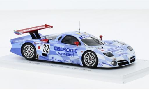 Coche miniatura Nissan R390 1/43 Spark GT1 RHD No.32 Motorsports Calsonic Xanavi 24h Le Mans 1998 Nissan R390 1/43 Spark GT1 RHD No.32 Motorsports Calsonic Xanavi 24h Le Mans 1998 coche miniatura