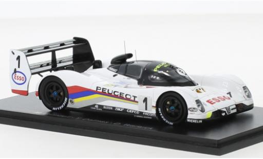 Coche miniatura Peugeot 905 1/43 Spark No.1 24h Le Mans 1992 Peugeot 905 1/43 Spark No.1 24h Le Mans 1992 coche miniatura