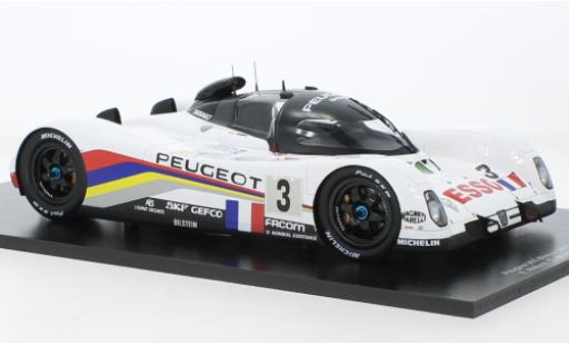 Coche miniatura Peugeot 905 1/18 Spark No.3 Esso 24h Le Mans 1993 Peugeot 905 1/18 Spark No.3 Esso 24h Le Mans 1993 coche miniatura