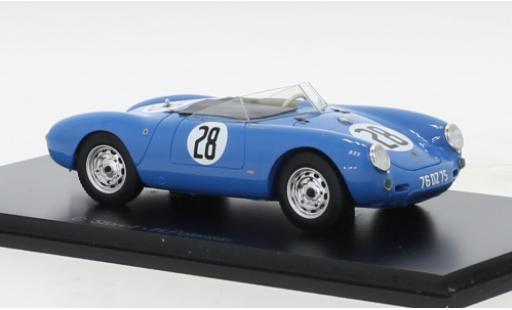 Coche miniatura Porsche 550 1/43 Spark azul No.28 24h Le Mans 1965 Porsche 550 1/43 Spark azul No.28 24h Le Mans 1965 coche miniatura