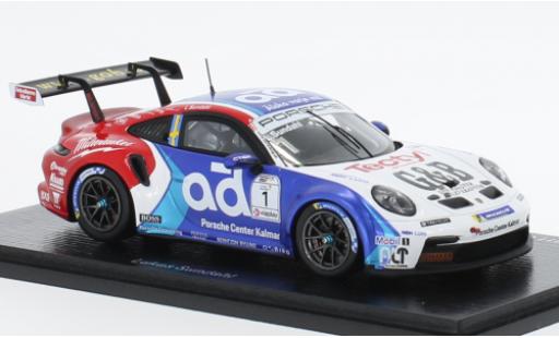 Porsche 991 GT3 Cup 1/43 Spark 911  No.1 Carrera Cup Scandinavia 2022 coche miniatura
