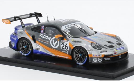 Porsche 991 GT3 Cup 1/43 Spark 911  No.26 Carrera Cup Great Britain 2022 coche miniatura