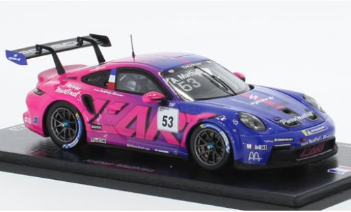 Porsche 991 GT3 Cup 1/43 Spark 911  No.53 Carrera Cup France 2022 coche miniatura