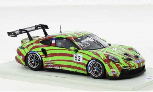 Porsche 991 GT3 Cup 1/43 Spark 911  No.53 Motorsport Carrera Cup France Barcelona 2021 coche miniatura