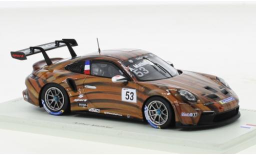 Porsche 991 GT3 Cup 1/43 Spark 911  No.53 Motorsport Carrera Cup France Paul Ricard 2021 coche miniatura