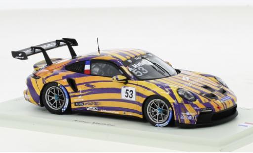 Porsche 991 GT3 Cup 1/43 Spark 911  No.53 Motorsport Carrera Cup France Spa 2021 coche miniatura