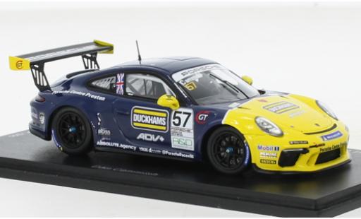 Porsche 991 GT3 Cup 1/43 Spark 911  No.57 Carrera Cup Great Britain 2021 coche miniatura