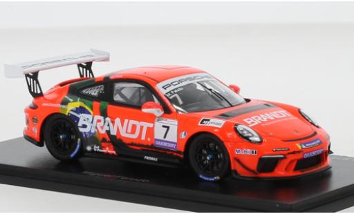Coche miniatura Porsche 992 GT3 1/43 Spark 911 (991) Cup No.7 Carrera Cup Brasilien 2020 Porsche 992 GT3 1/43 Spark 911 (991) Cup No.7 Carrera Cup Brasilien 2020 coche miniatura