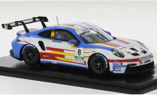 Porsche 991 GT3 Cup 1/43 Spark 911  No.8 Carrera Cup Italia 2022 coche miniatura
