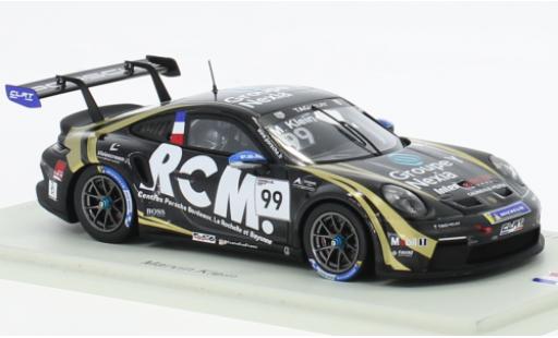Porsche 991 GT3 Cup 1/43 Spark 911  No.99 Carrera Cup France 2022 coche miniatura
