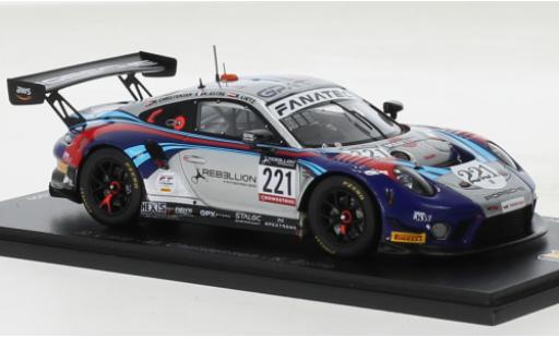 Coche miniatura Porsche 991 GT3 R 1/43 Spark 911  No.221 GPX Martini Racing 24h Spa 2022 Porsche 991 GT3 R 1/43 Spark 911  No.221 GPX Martini Racing 24h Spa 2022 coche miniatura