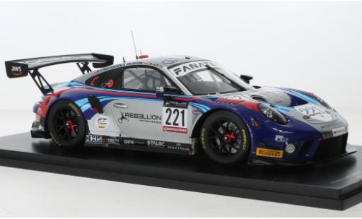 Coche miniatura Porsche 991 GT3 R 1/18 Spark 911  No.221 GPX Martini Racing Martini 24h Spa 2022 Porsche 991 GT3 R 1/18 Spark 911  No.221 GPX Martini Racing Martini 24h Spa 2022 coche miniatura