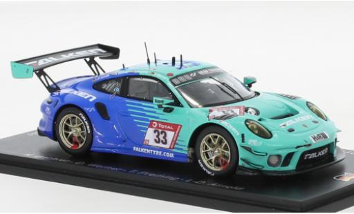 Coche miniatura Porsche 991 GT3 R 1/43 Spark 911  No.33 Falken Motorsports Falken 24h Nuerburgring 2021 Porsche 991 GT3 R 1/43 Spark 911  No.33 Falken Motorsports Falken 24h Nuerburgring 2021 coche miniatura