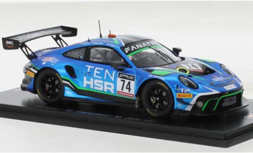 Coche miniatura Porsche 991 GT3 R 1/43 Spark 911  No.74 EMA Motorsport 24h Spa 2022 Porsche 991 GT3 R 1/43 Spark 911  No.74 EMA Motorsport 24h Spa 2022 coche miniatura
