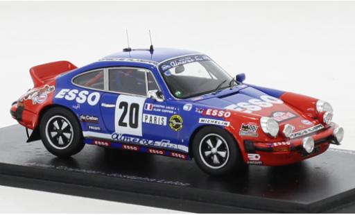 Coche miniatura Porsche 930 1/43 Spark 911 Carrera No.20 Esso Rallye WM Rallye Monte Carlo 1980 Porsche 930 1/43 Spark 911 Carrera No.20 Esso Rallye WM Rallye Monte Carlo 1980 coche miniatura