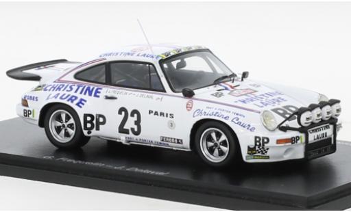 Coche miniatura Porsche 930 RS 1/43 Spark 911 Carrera 3.0 No.23 Christine Laure Rallye WM Rallye Monte Carlo 1976 Porsche 930 RS 1/43 Spark 911 Carrera 3.0 No.23 Christine Laure Rallye WM Rallye Monte Carlo 1976 coche miniatura
