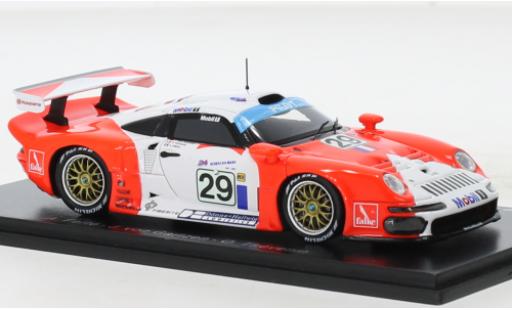 Coche miniatura Porsche 996 GT1 1/43 Spark 911 No.29 Ste JB Jabouille-Bouresche 24h Le Mans 1997 Porsche 996 GT1 1/43 Spark 911 No.29 Ste JB Jabouille-Bouresche 24h Le Mans 1997 coche miniatura