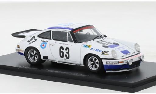 Coche miniatura Porsche 930 RS 1/43 Spark 911 3.0 No.63 24h Le Mans 1974 Porsche 930 RS 1/43 Spark 911 3.0 No.63 24h Le Mans 1974 coche miniatura