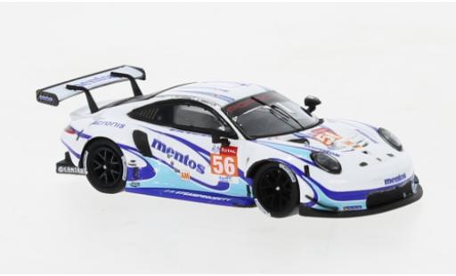 Coche miniatura Porsche 992 RSR 1/87 Spark 911 -19 No.56 Team Project 1 24h Le Mans 2020 Porsche 992 RSR 1/87 Spark 911 -19 No.56 Team Project 1 24h Le Mans 2020 coche miniatura