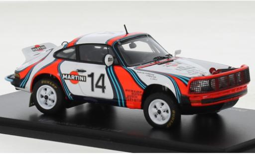 Coche miniatura Porsche 930 1/43 Spark 911 SC 3.0 No.14 Martini Rallye WM Safari Rallye 1978 Porsche 930 1/43 Spark 911 SC 3.0 No.14 Martini Rallye WM Safari Rallye 1978 coche miniatura