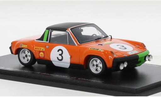 Porsche 914 1/43 Spark /6 No.3 Marathon de la Route 1970 coche miniatura