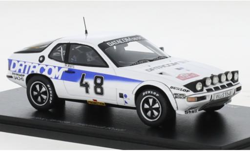Porsche 924 1/43 Spark Carrera GTS No.48 Datacom Rallye WM Rallye Monte Carlo 1979 coche miniatura